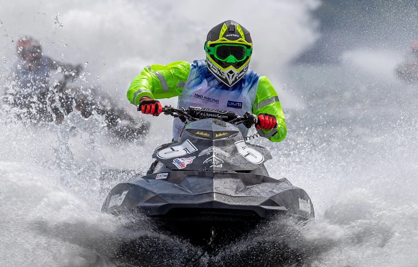 Photo wallpaper race, boat, speed