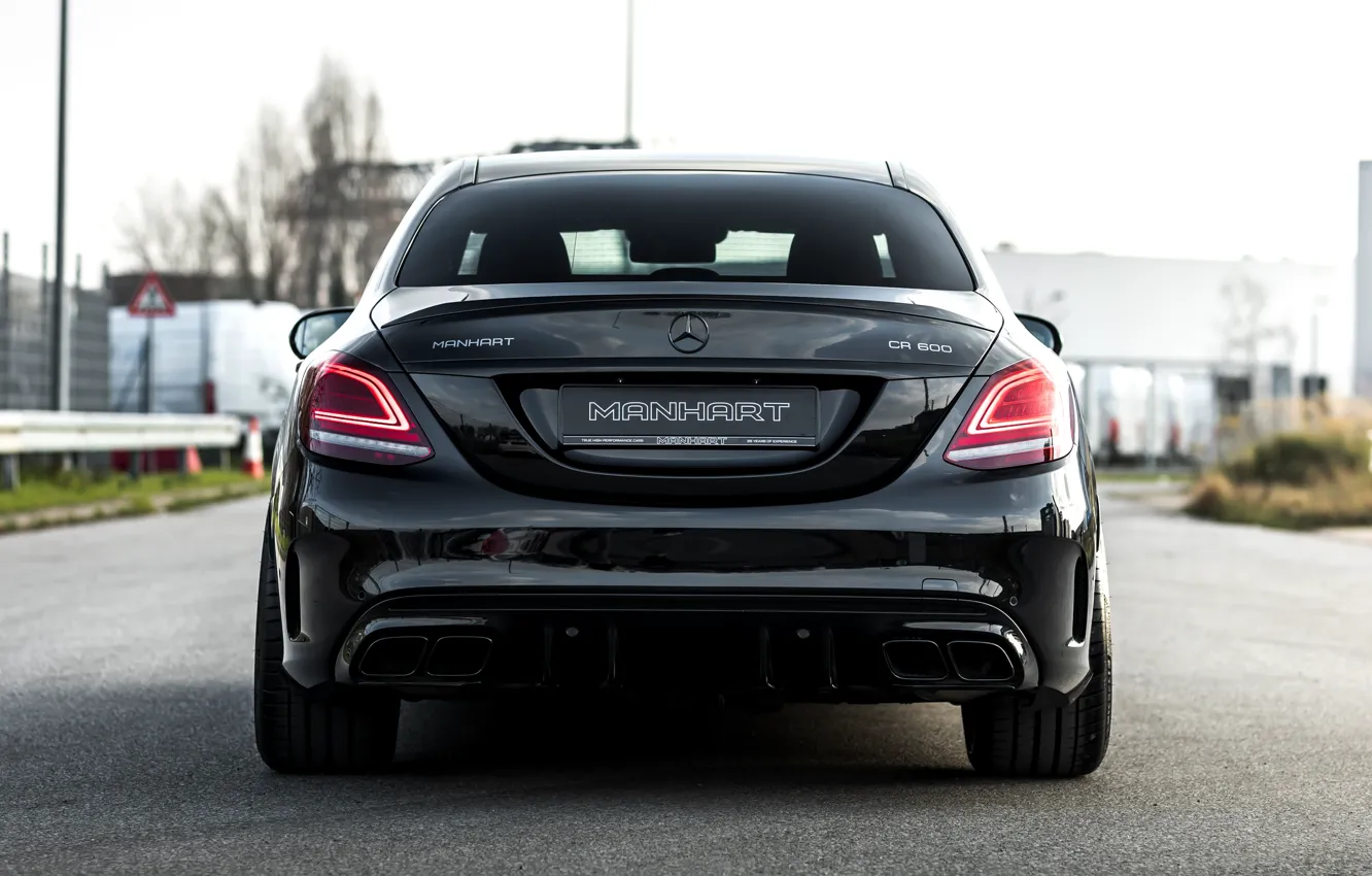 Photo wallpaper Mercedes, rear view, AMG, Manhart, W205, 2023, Manhart CR 600, Mercedes-AMG C 63 S