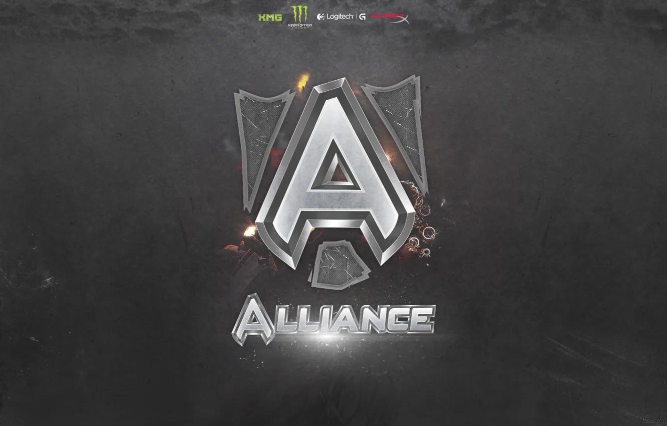 Photo wallpaper wallpaper, logo, alliance, dota 2, team alliance