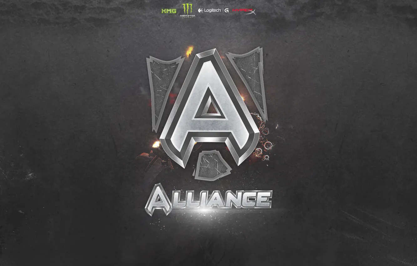 Photo wallpaper wallpaper, logo, dota 2, Alliance, team alliance
