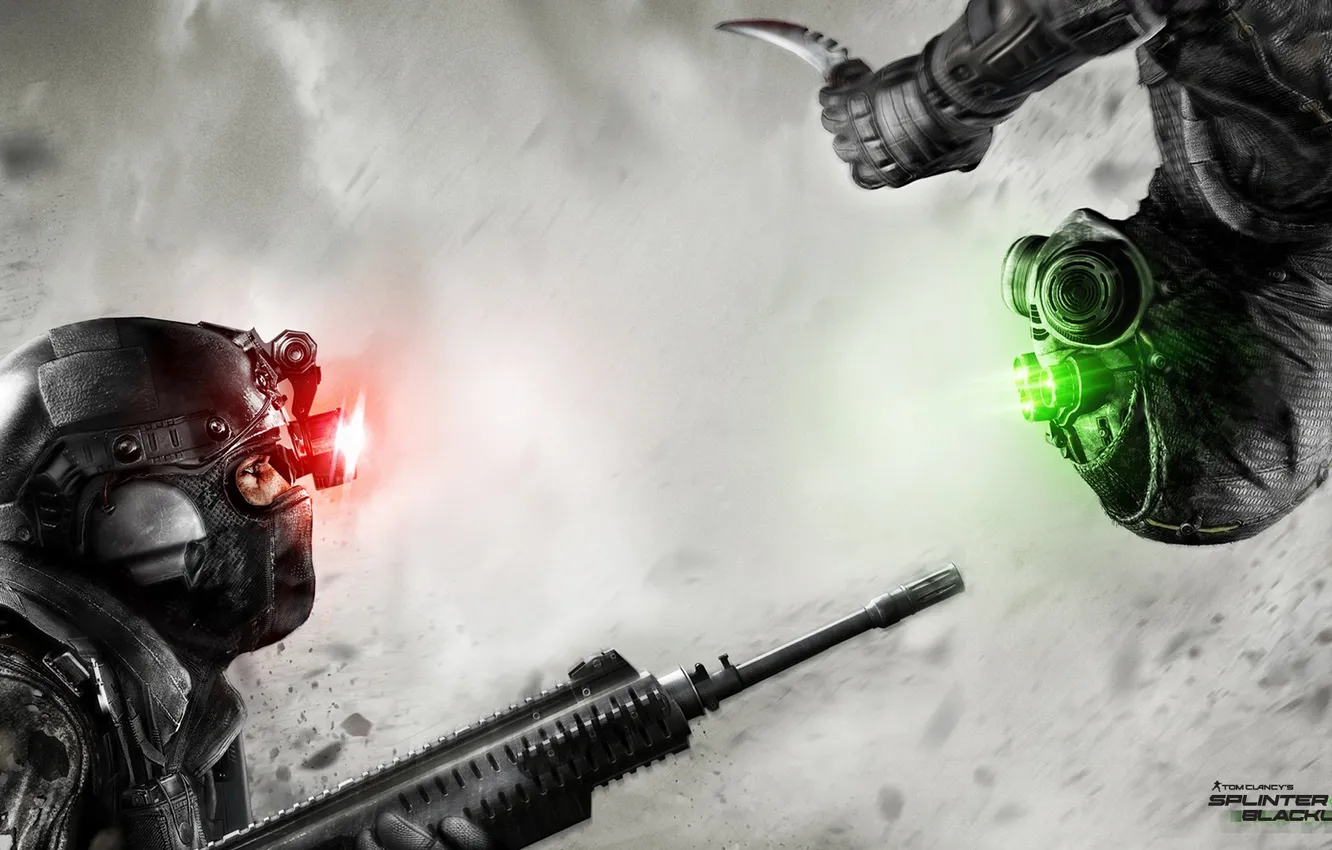 Photo wallpaper knife, machine, spy, mercenary, Tom Clancy's, Blacklist, Splinter Cell: Blacklist, a night vision device