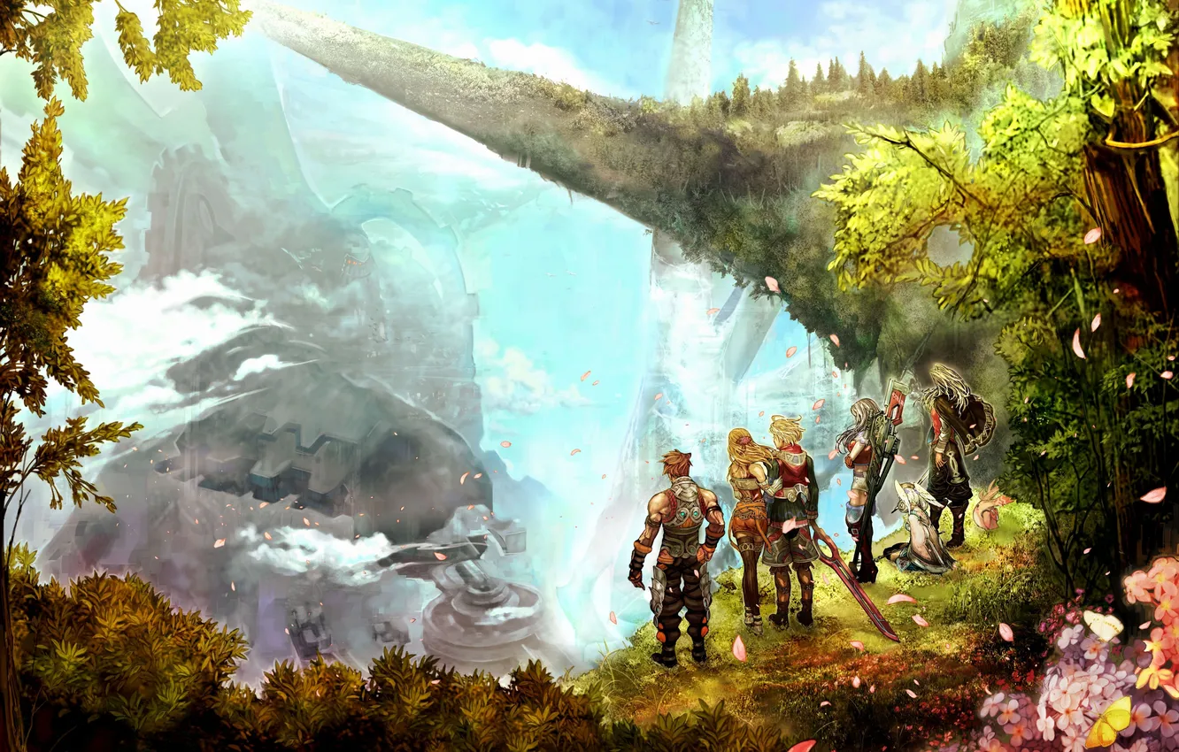 Photo wallpaper the game, art, hero, game, Nintendo, Xenoblade