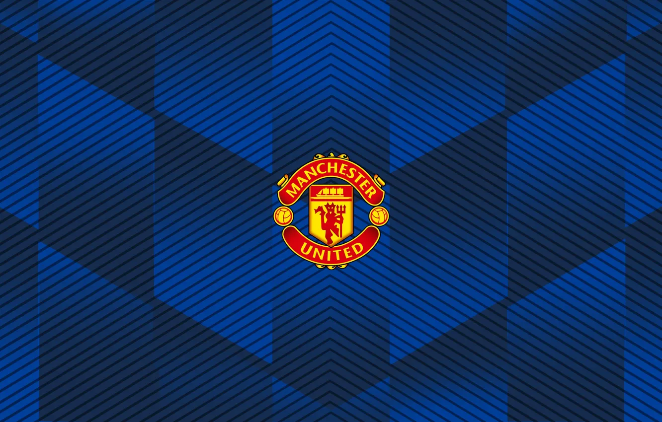 Photo wallpaper logo, football, manchester united, soccer, united, man utd, man united