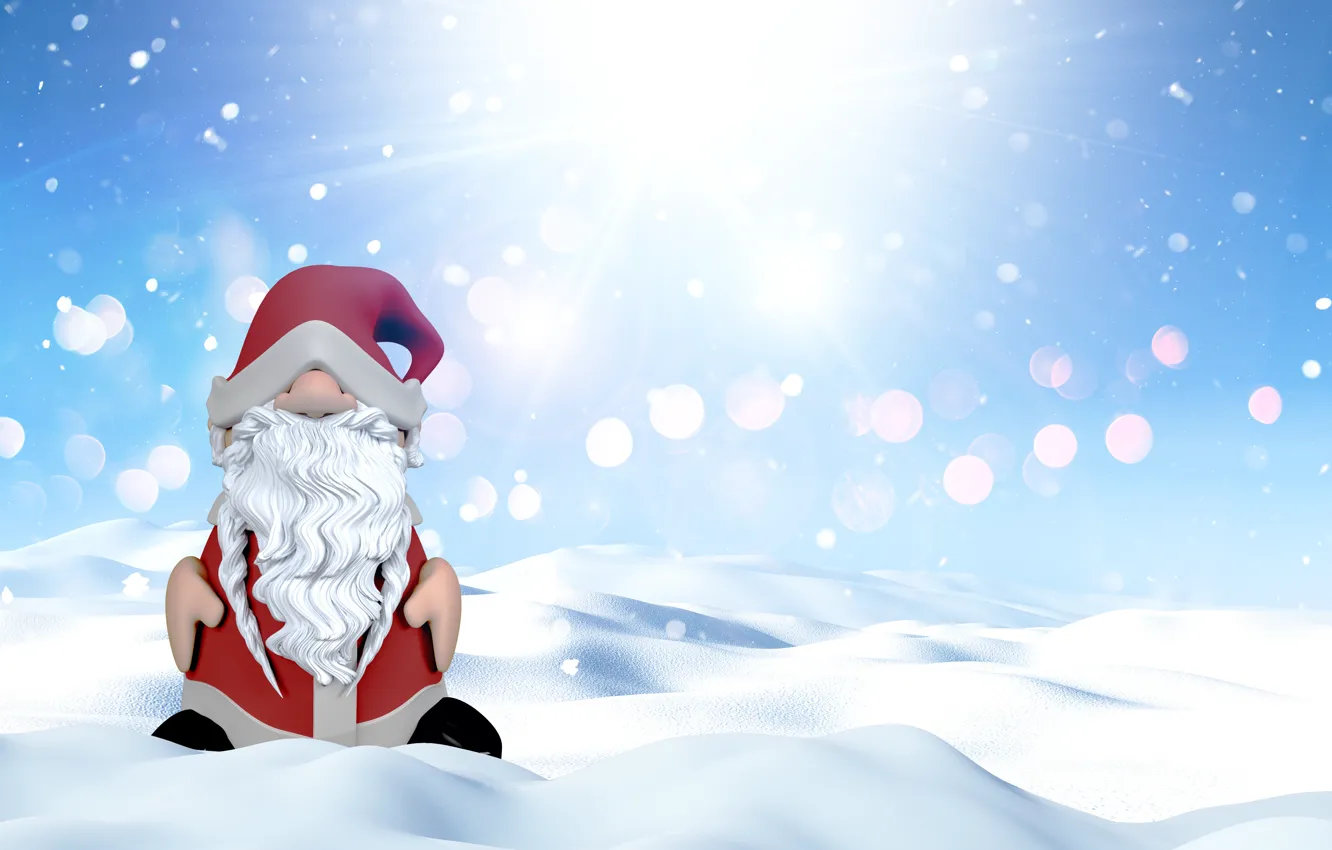 Photo wallpaper winter, the sky, the sun, rays, light, snow, pose, glare