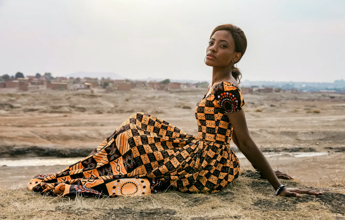 Photo wallpaper look, pose, look, pose, black woman, beautiful woman, Black Woman, beautiful woman