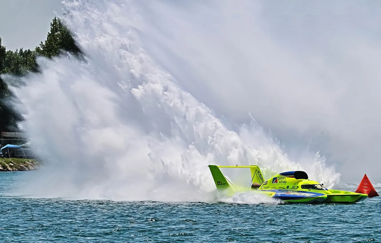 Photo wallpaper race, boat, speed