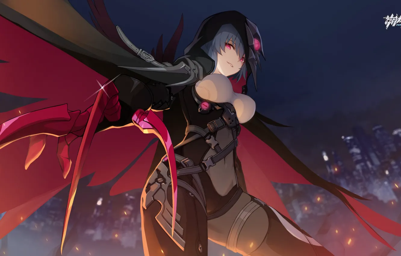 Photo wallpaper girl, Raven, Honkai Impact 3rd