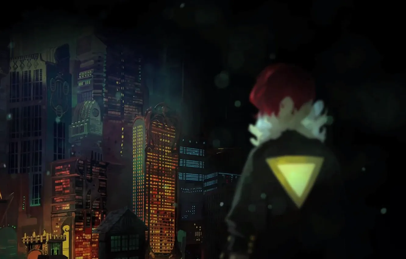 Photo wallpaper lights, night city, Transistor, Action/RPG