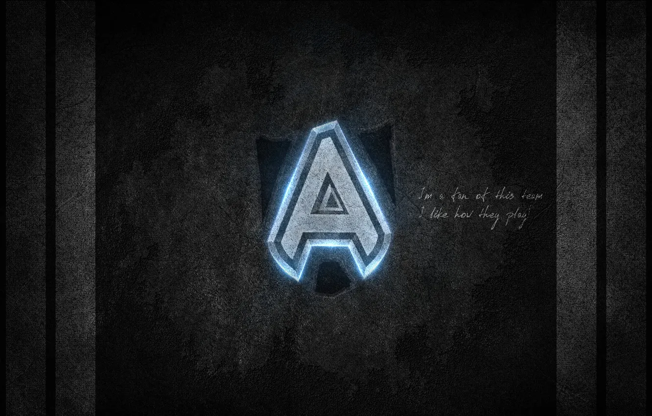 Photo wallpaper light, strip, the inscription, Team, DotA, DotA 2, alliance