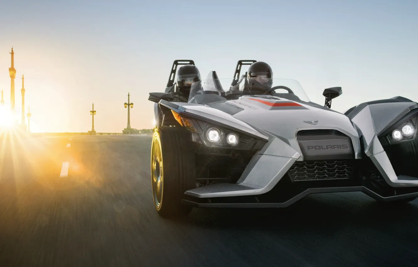 Photo wallpaper beautiful, comfort, hi-tech, Polaris, Slingshot, technology, sporty, tricycle