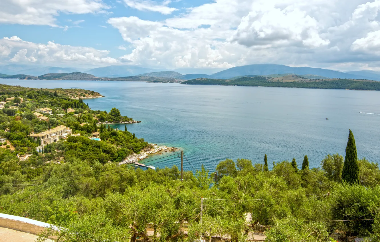 Photo wallpaper sea, Greece, sea, Greece, Corfu, Corfu, kerasia