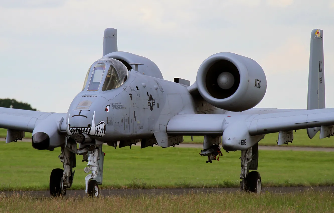 Photo wallpaper attack, the airfield, A-10, Thunderbolt II, The thunderbolt II