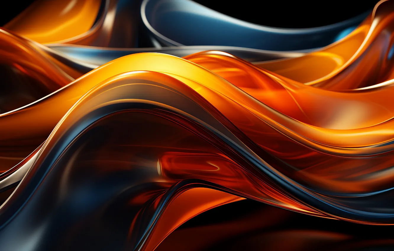 Photo wallpaper waves, minimalism, abstraction