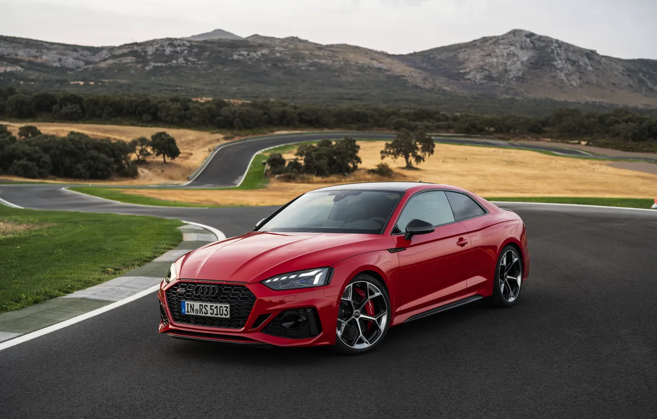 Photo wallpaper Audi, red, RS5, sports car, Audi RS 5 Coupe competition plus