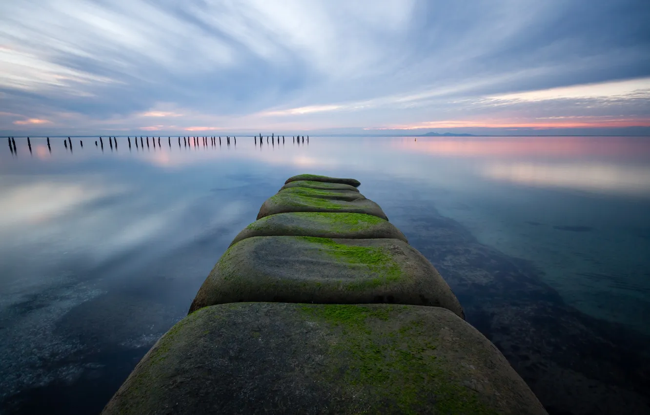 Photo wallpaper sea, the sky, landscape