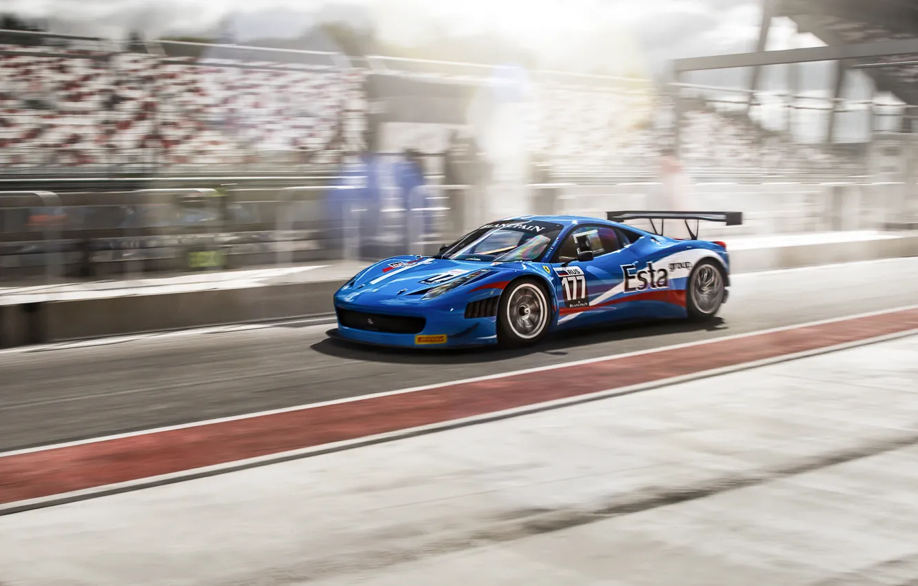 Photo wallpaper Ferrari, race, ferrari 458 italia, fia gt3