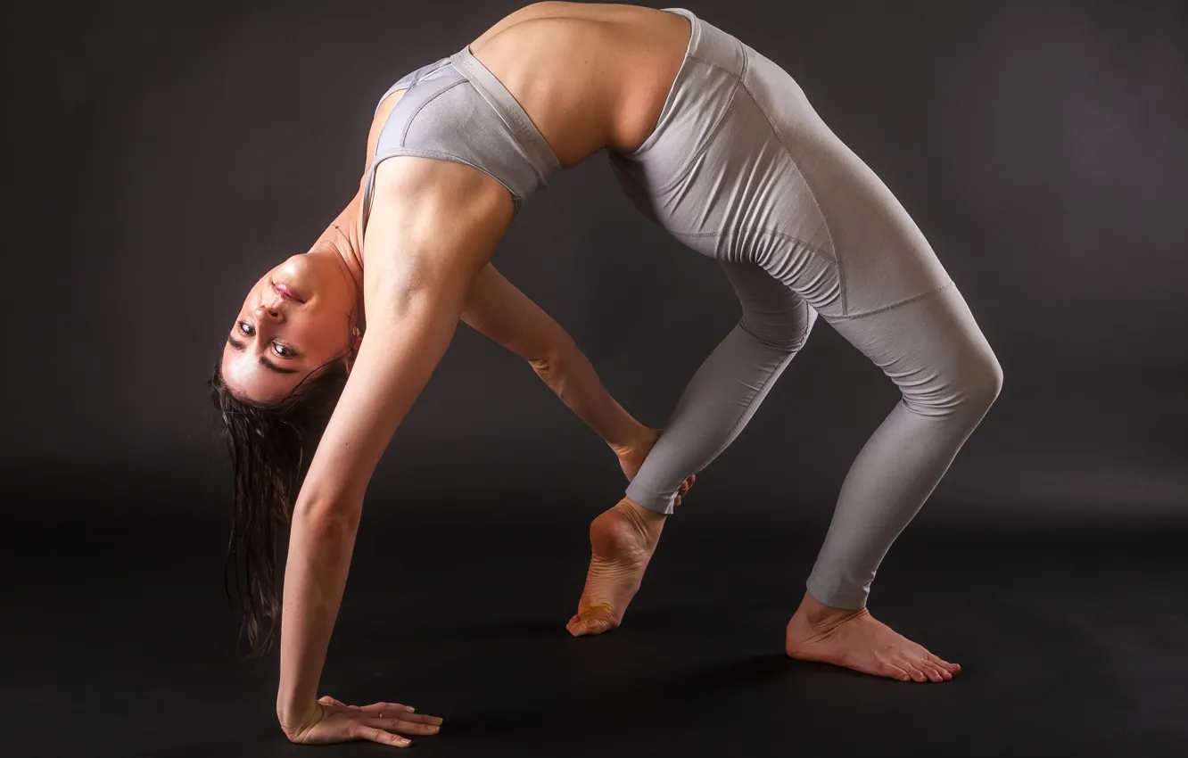 Photo wallpaper girl, pose, background, flexibility, figure