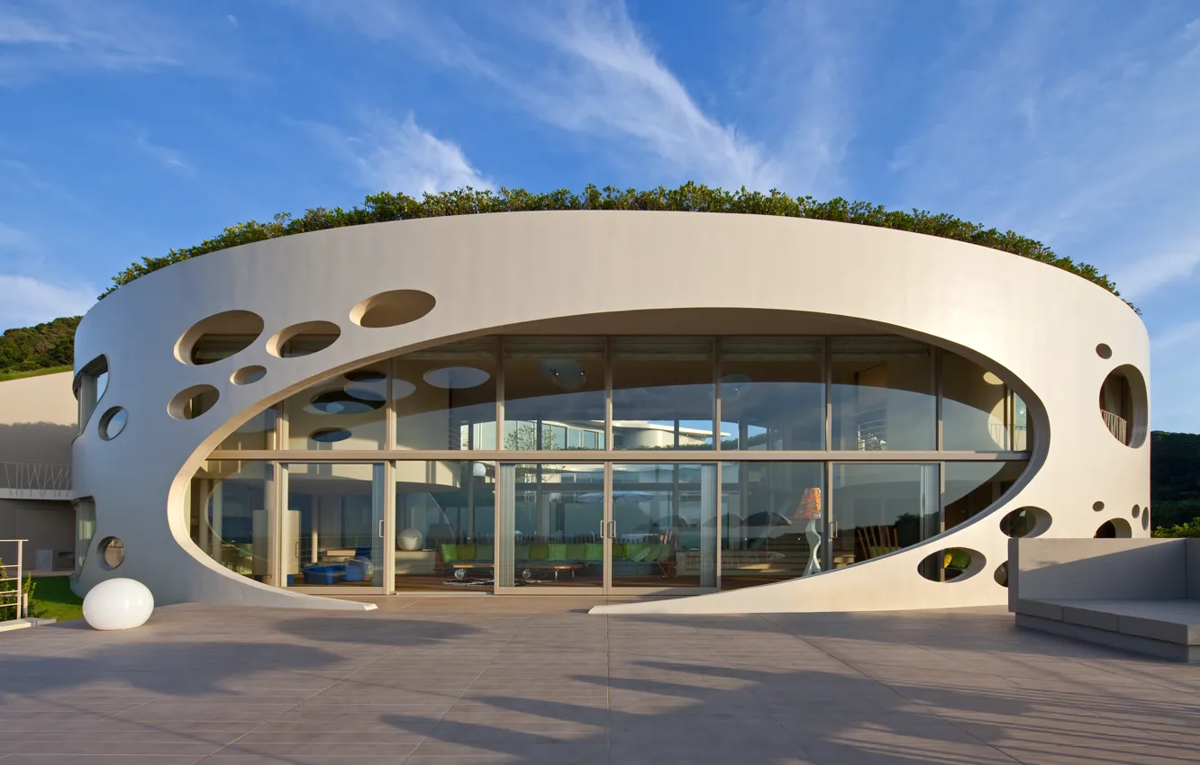 Photo wallpaper design, the city, style, Villa, architecture