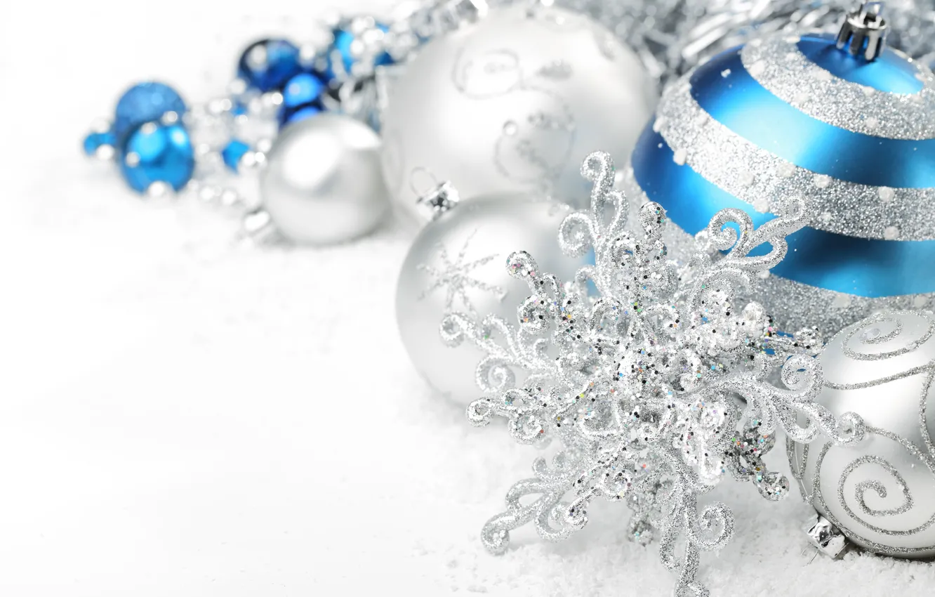 Photo wallpaper decoration, balls, new year, Christmas, Christmas, balls, New Year, decoration