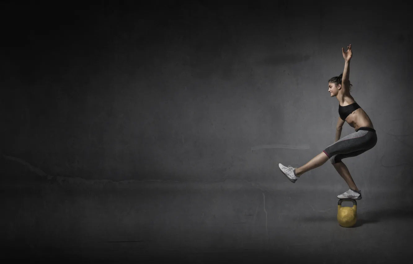 Photo wallpaper balance, crossfit, Russian cufflink