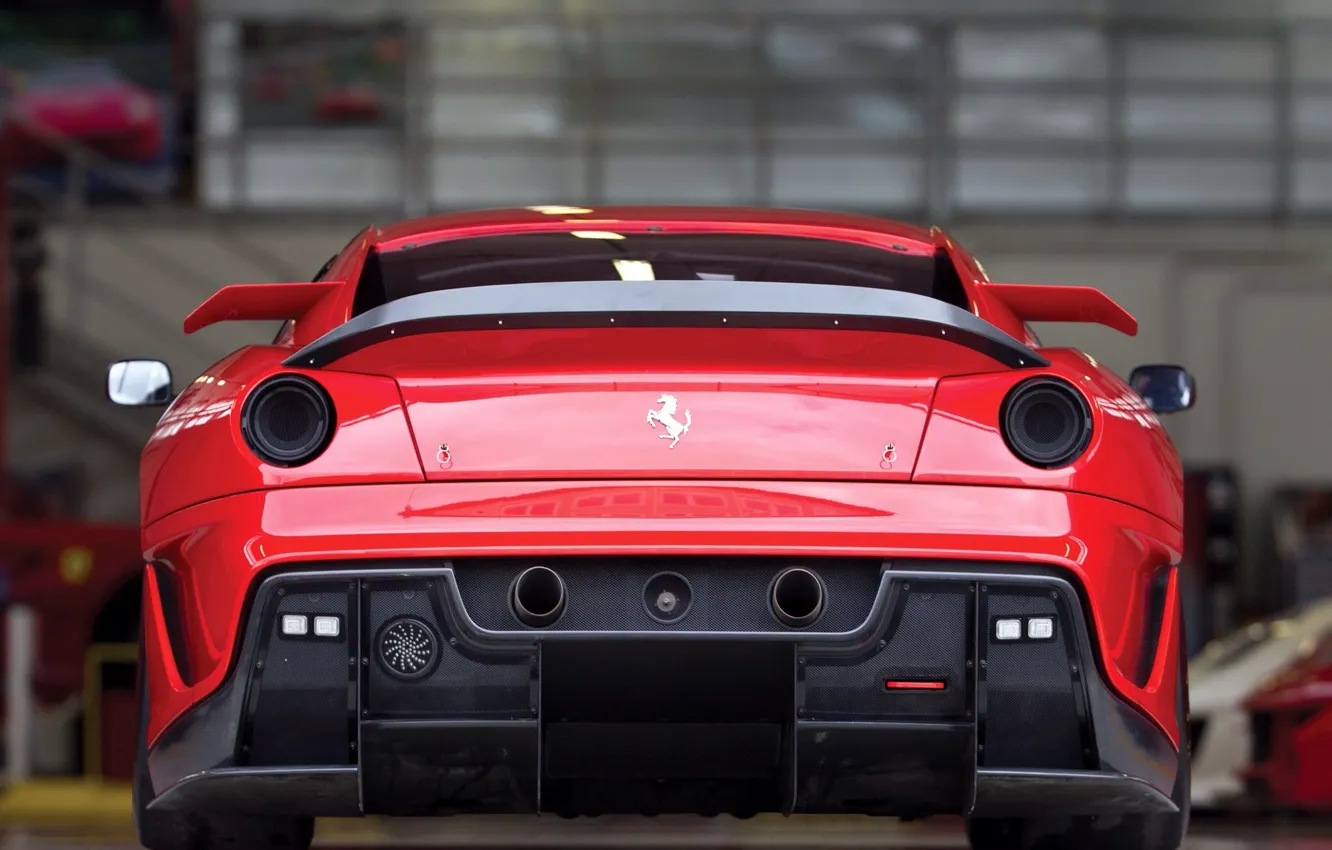 Photo wallpaper Ferrari, red, supercar, 599xx
