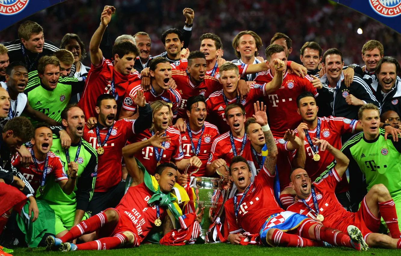 Photo wallpaper Bayern, Football, Champions League, Champions League, UEFA, Wembley, Bayern, Champions