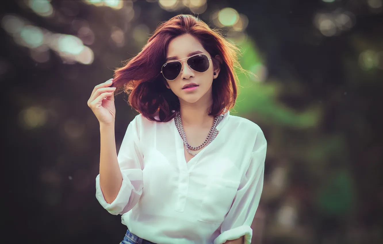 Photo wallpaper girl, nature, model, people, Jane, portrait, Thai