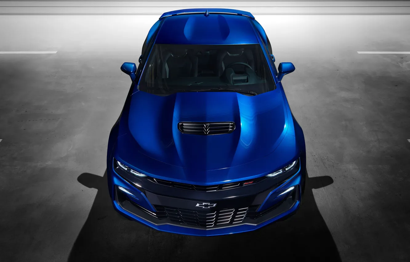 Photo wallpaper Chevrolet, Camaro SS, the view from the top, 2019