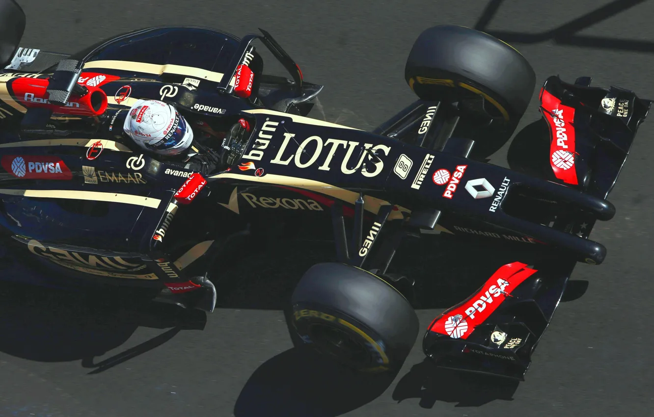 Photo wallpaper Lotus, Formula 1, E22, Romain Grosjean