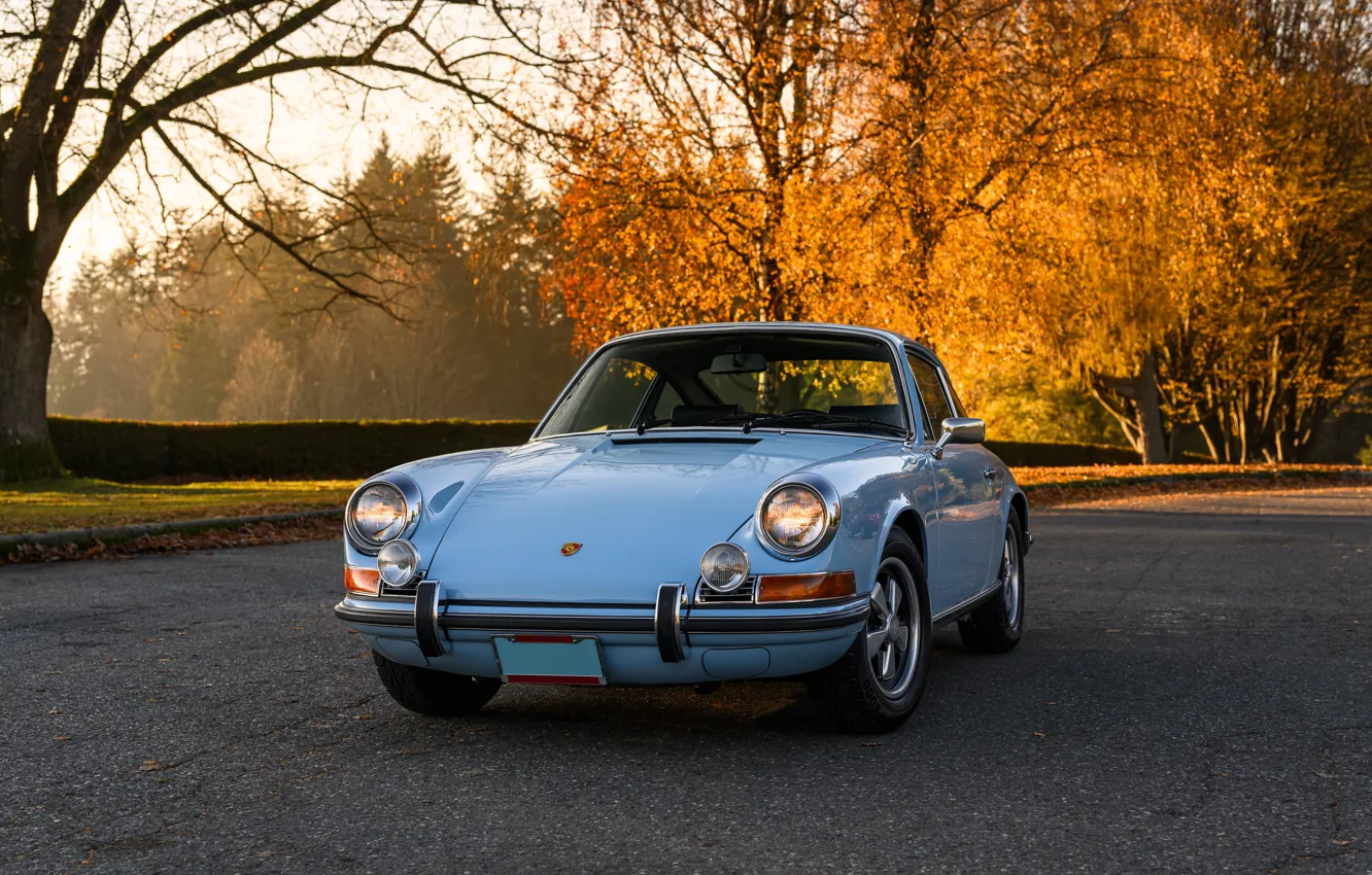 Photo wallpaper 911, Porsche, front, 1972, Porsche 911 T 2.4 Coupe