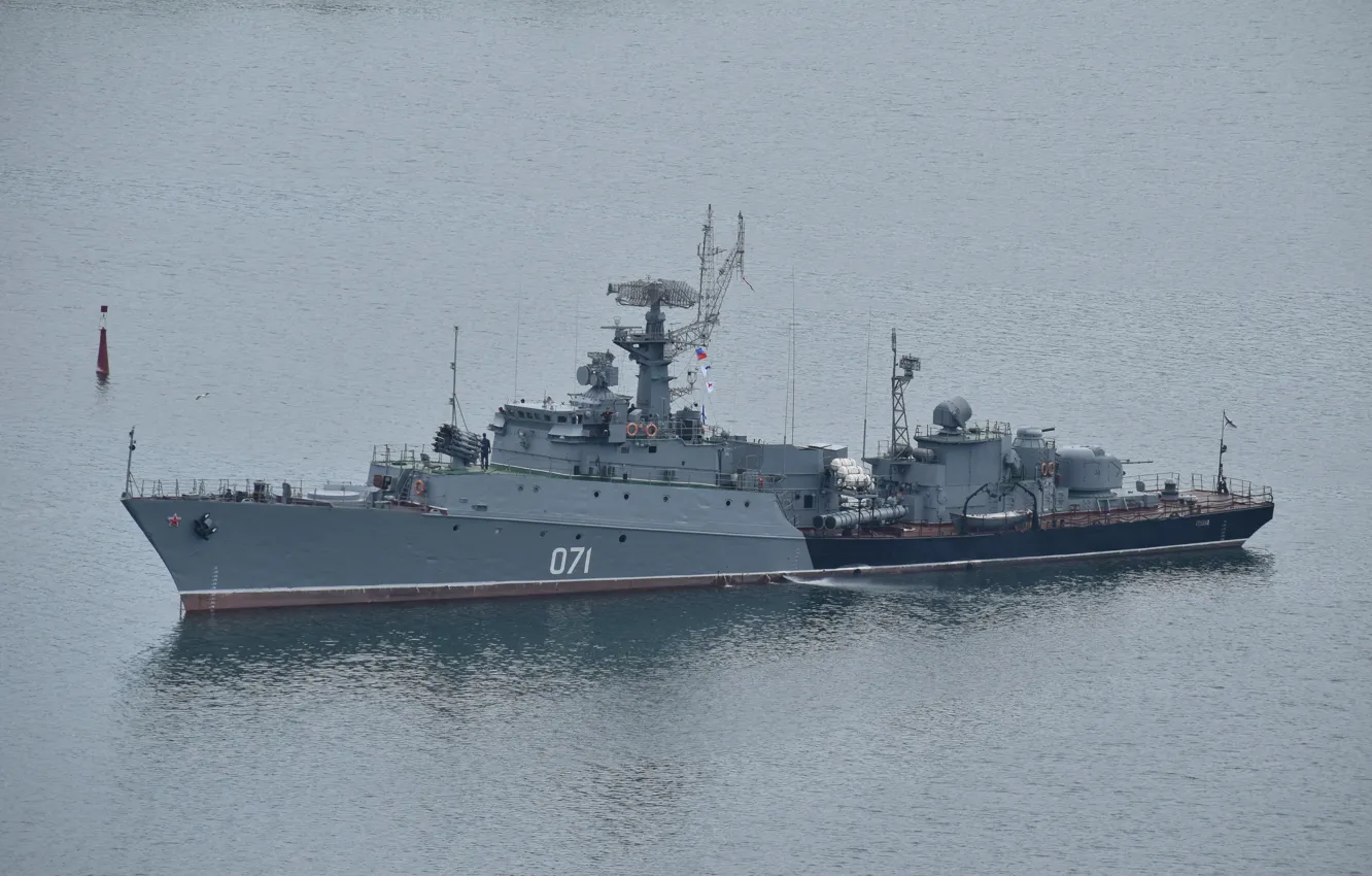 Photo wallpaper ship, anti-submarine, small, Sevastopol, suzdalets, project 1124m