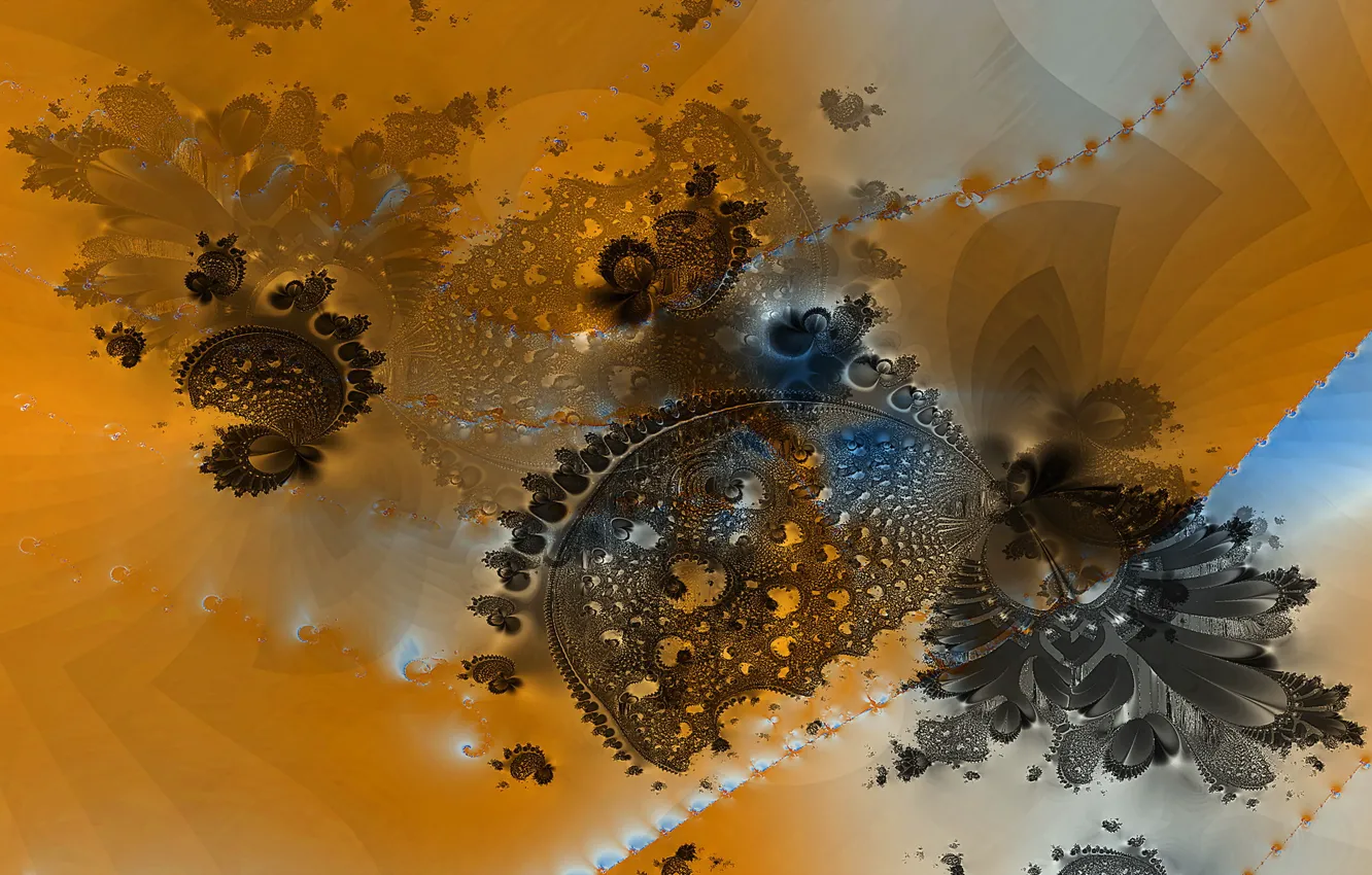 Photo wallpaper abstraction, color, form, fractal