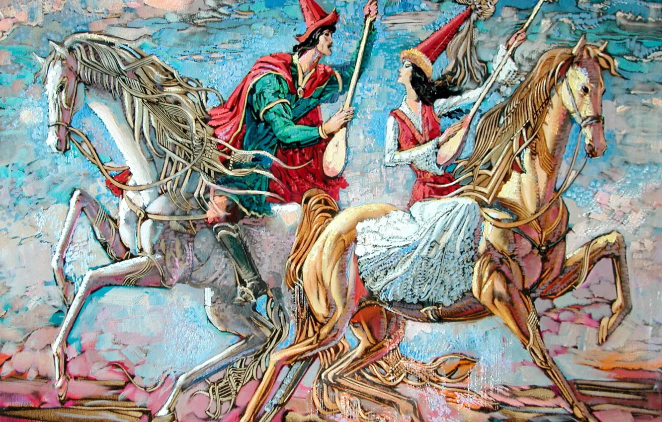 Photo wallpaper Kazakhstan, Aibek Begalin, Two thousand seven, Debate, dombra