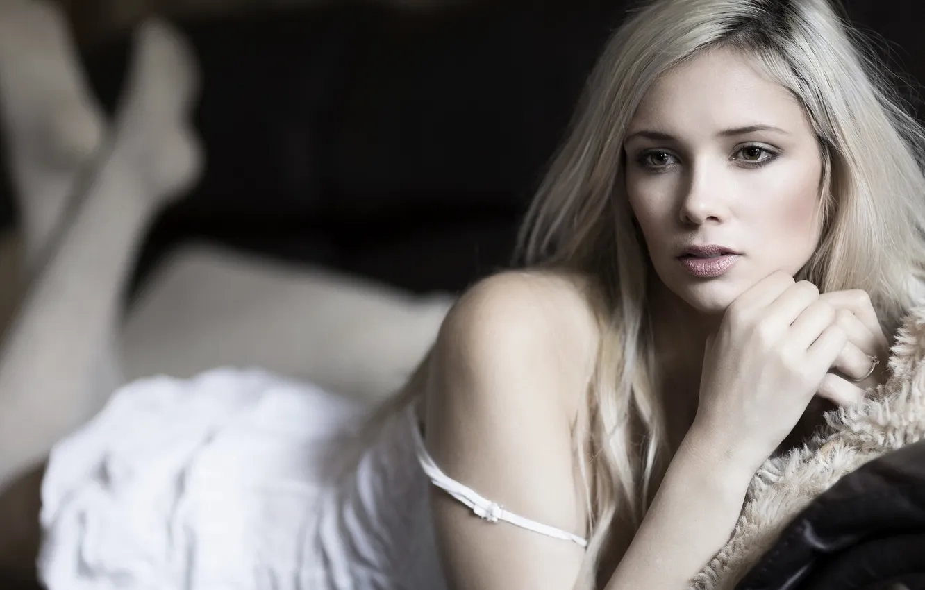 Photo wallpaper girl, pose, background