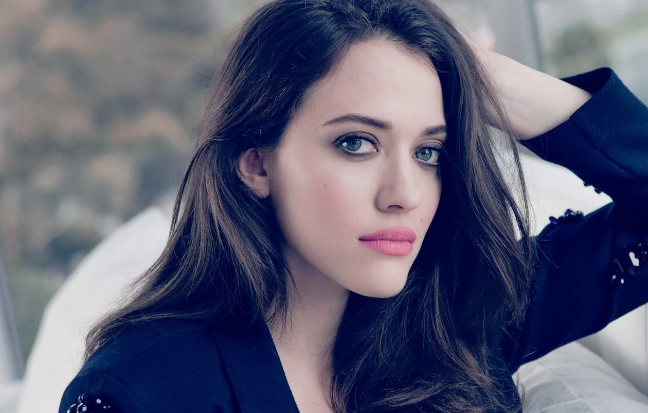 Photo wallpaper sexy, brunette, look, Kat dennings