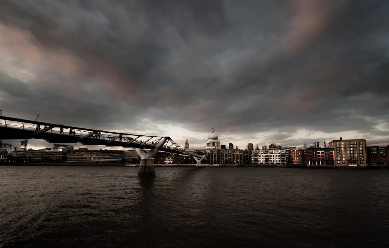 Photo wallpaper England, London, London, England, Thames, River