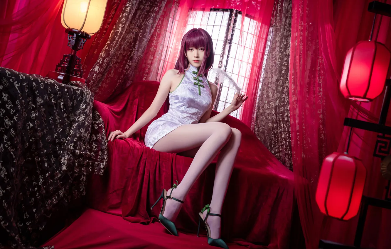 Photo wallpaper girl, sexy, Wallpaper, sweetheart, model, bright, makeup, slim