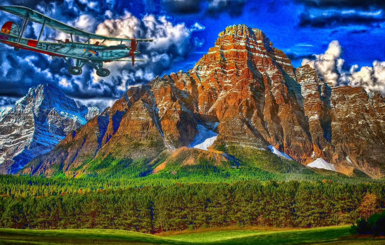 Photo wallpaper photoshop, filter, mole