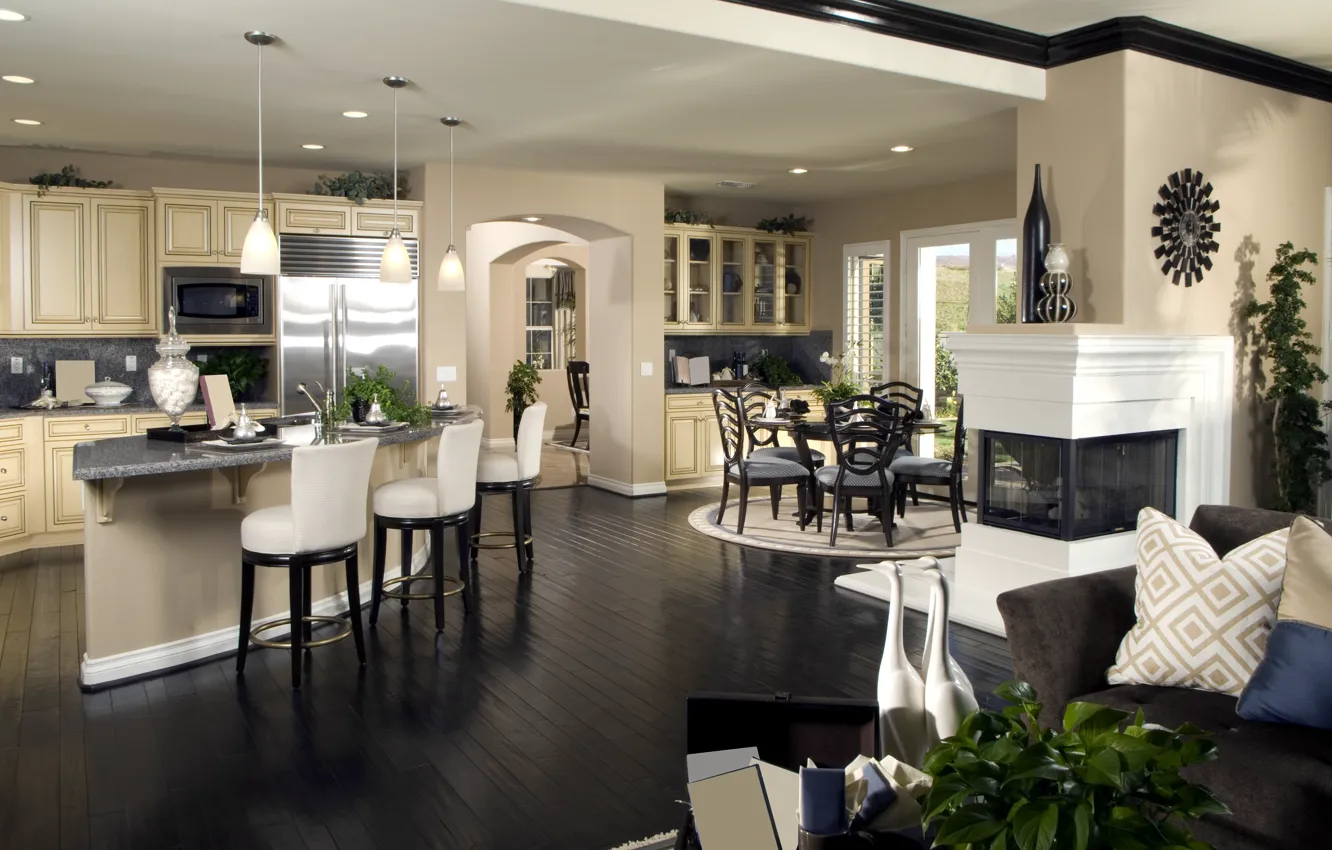 Photo wallpaper furniture, kitchen, living room, ., an interior