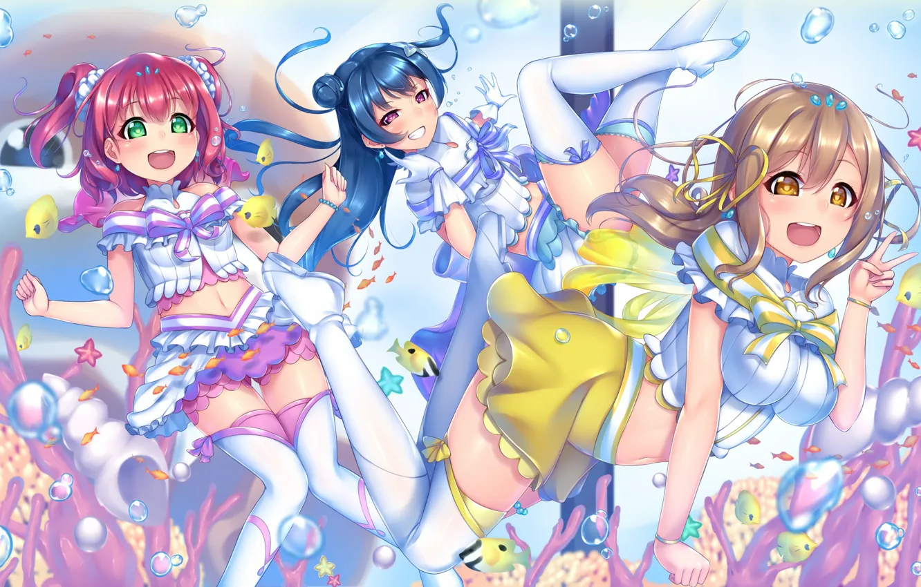 Photo wallpaper Girls, Anime, Art, Love Live! School Idol Project
