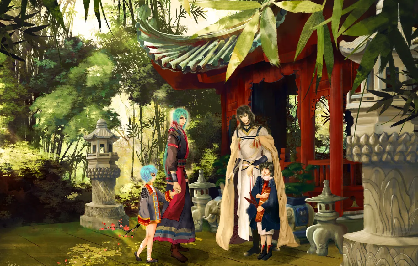 Photo wallpaper summer, nature, home, family