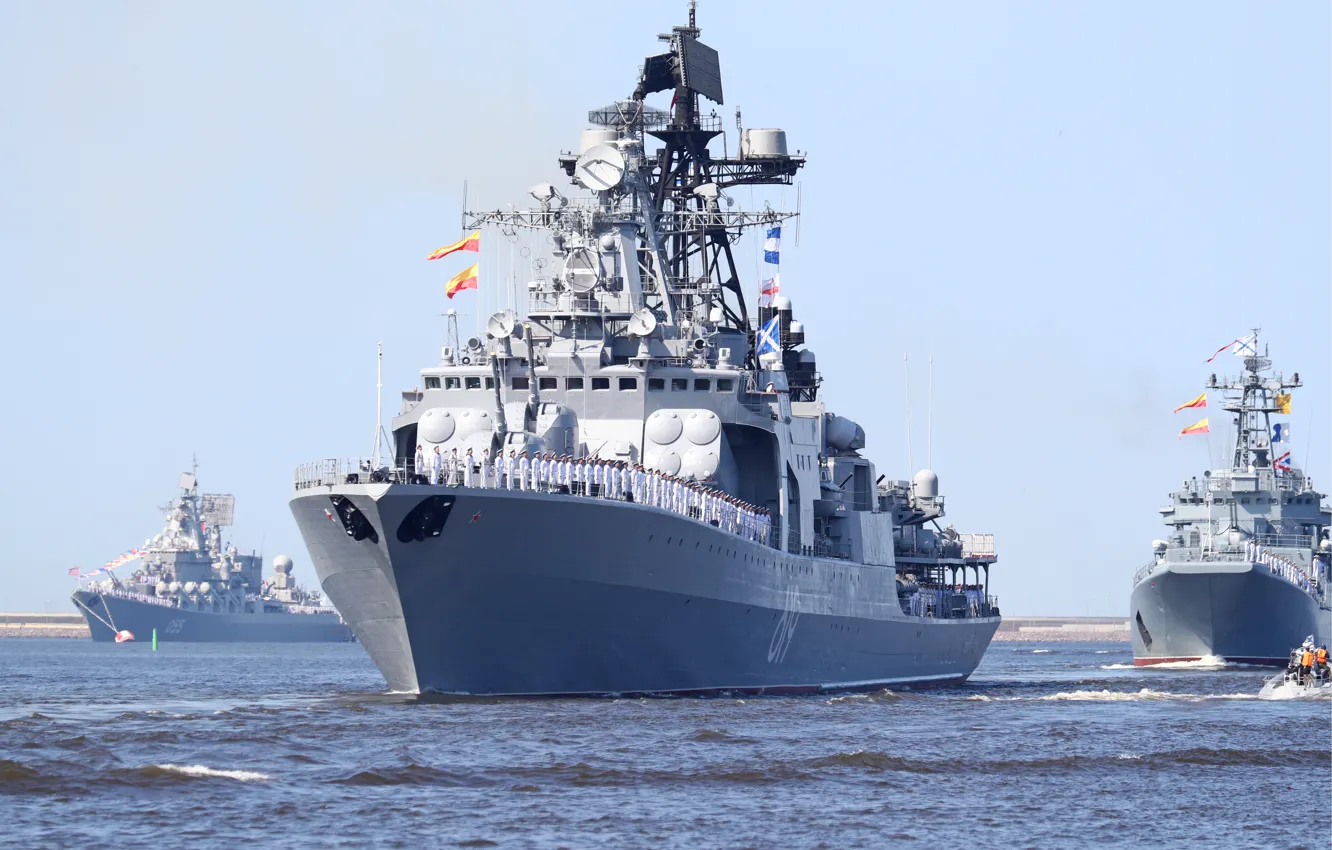 Photo wallpaper ship, large, anti-submarine, Severomorsk