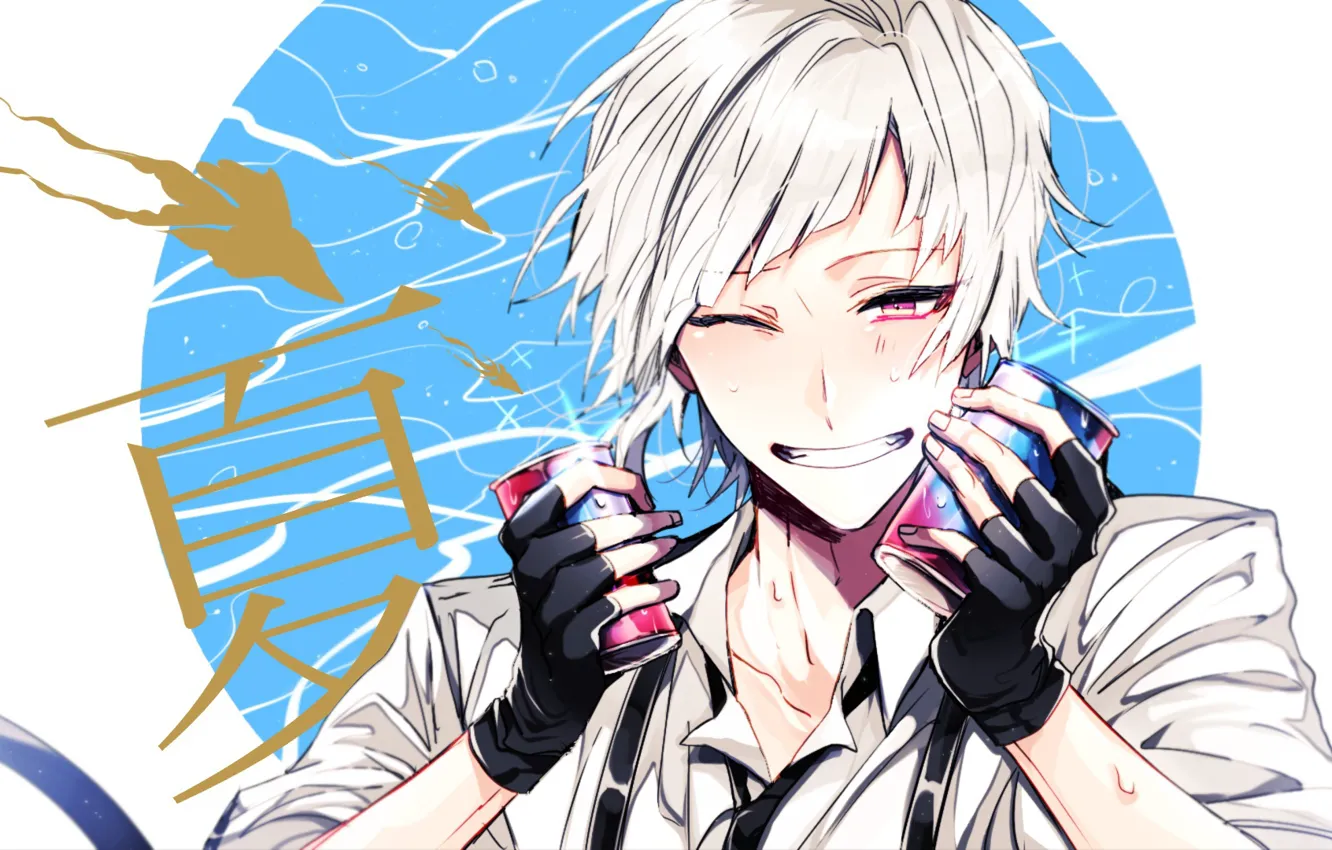 Photo wallpaper smile, anime, art, guy, Bungou Stray Dogs, Atsushi Nakajima, Stray Dogs Literary Geniuses