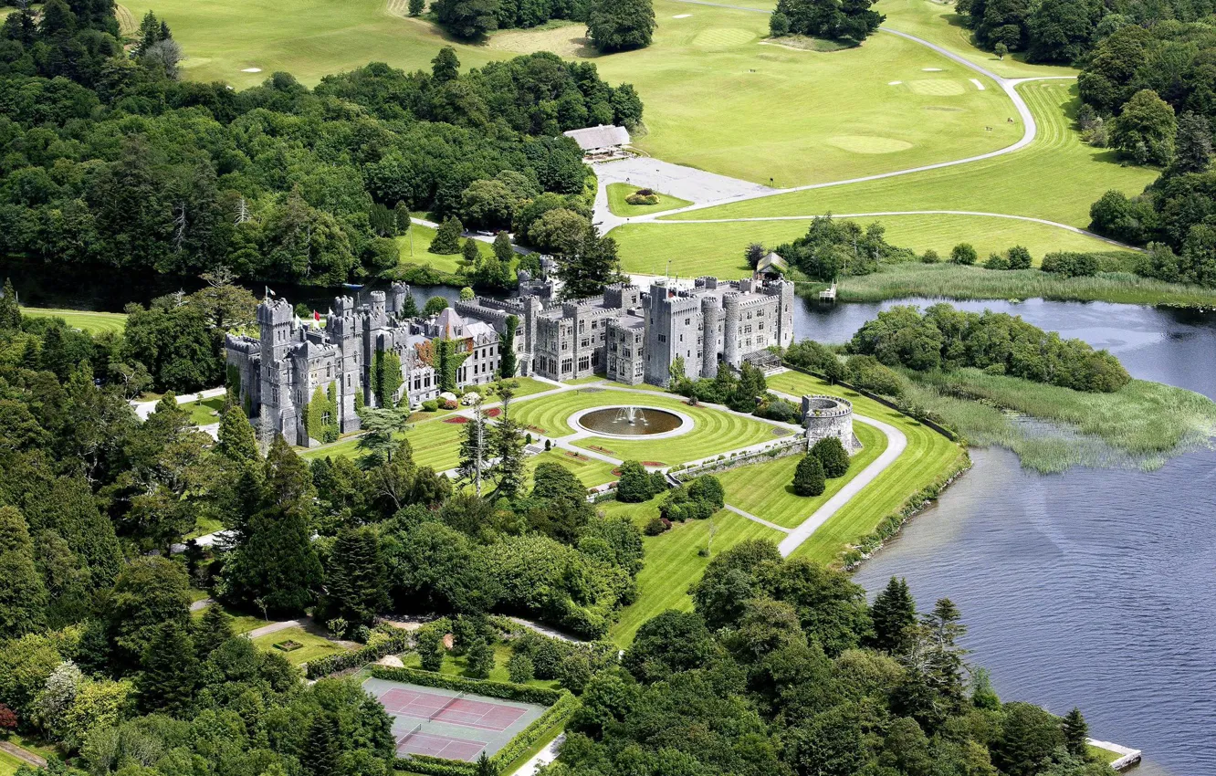 Photo wallpaper Ireland, Limerick, The Ashford Castle