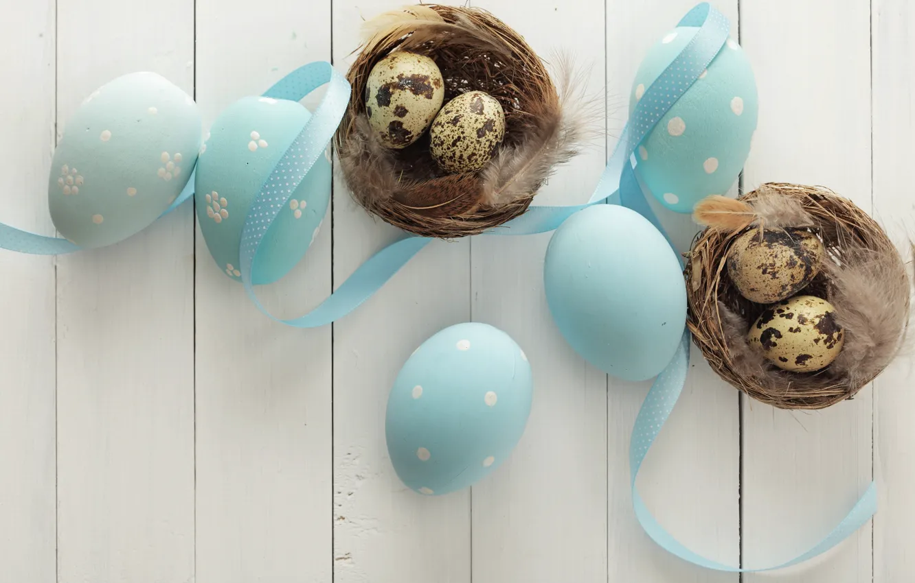 Photo wallpaper Easter, socket, tape, spring, Easter, eggs, decoration, Happy