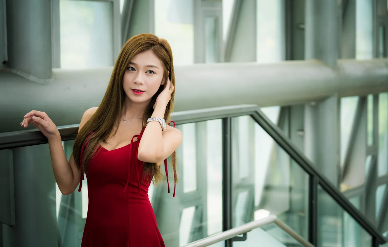 Photo wallpaper girl, Asian, cutie