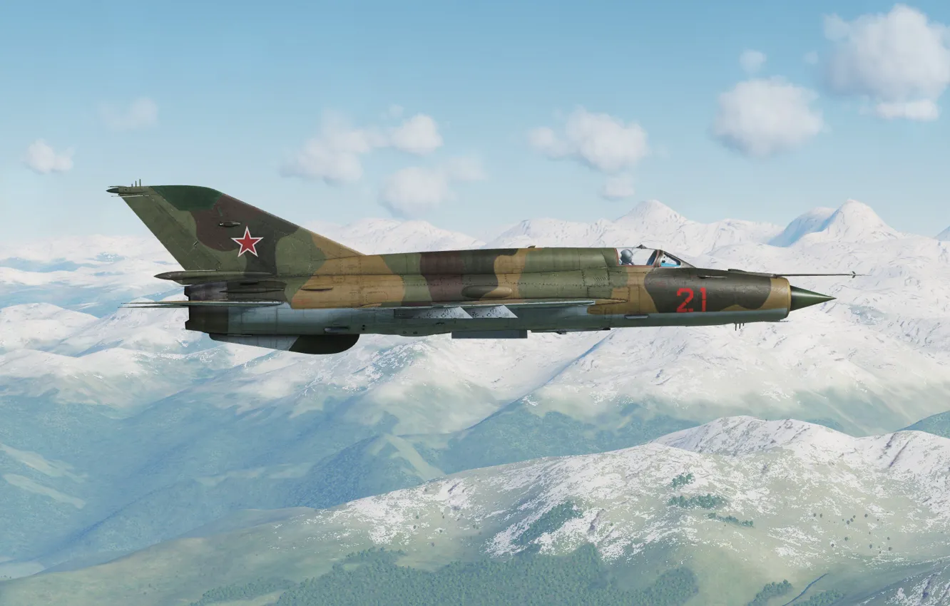 Photo wallpaper OKB MiG, MiG-21bis, Frontline fighter