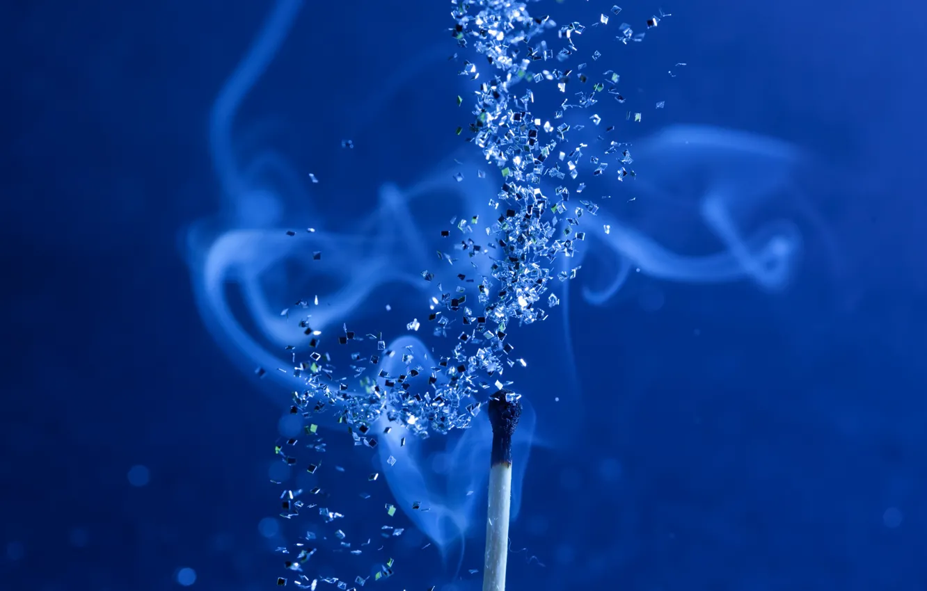 Photo wallpaper macro, background, matches