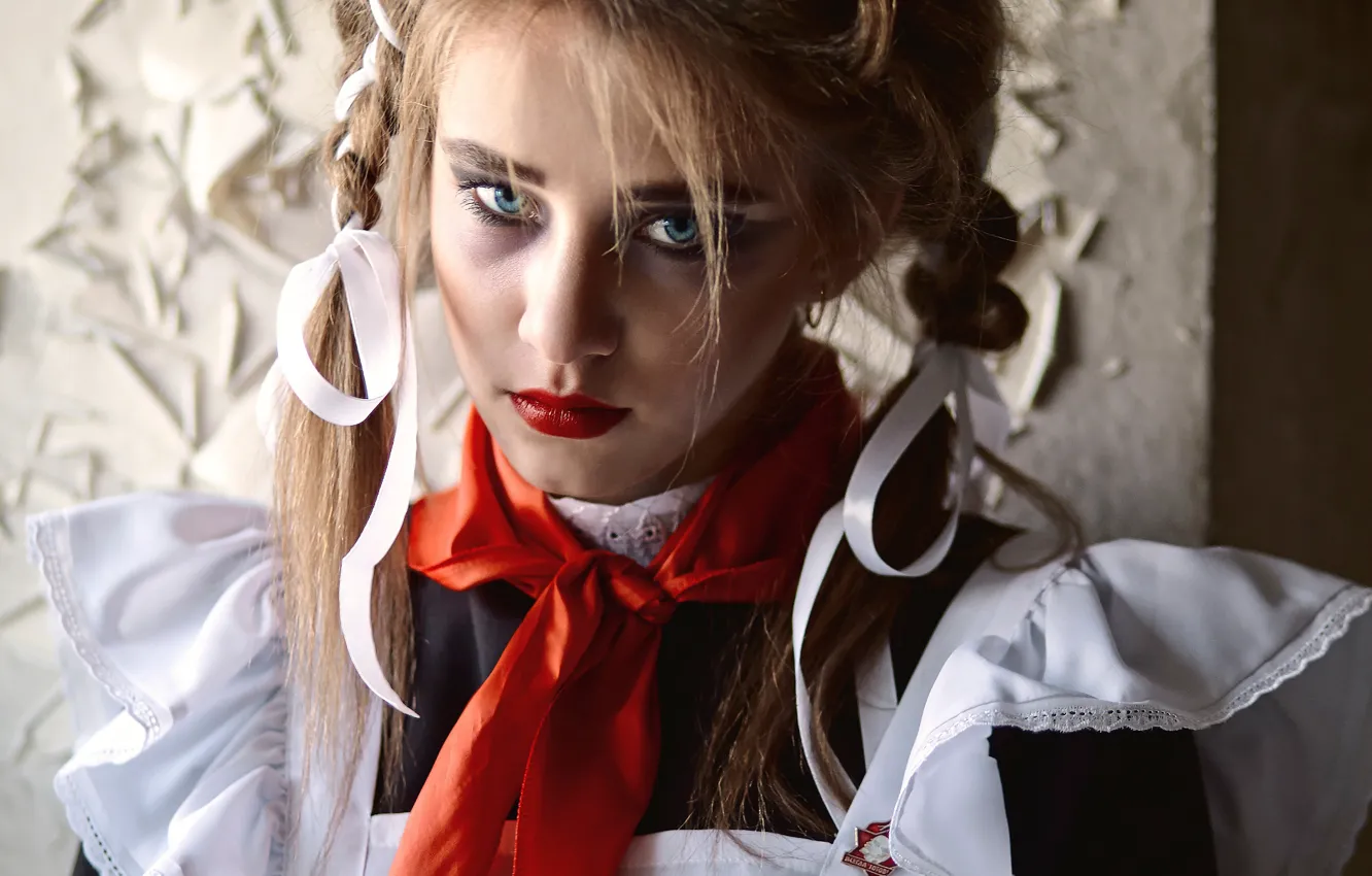 Photo wallpaper retro, icon, tie, form, pioneer, Alina