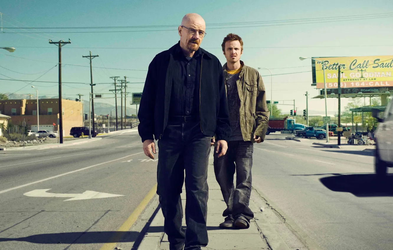 Photo wallpaper road, frame, the series, Thriller, characters, Breaking bad, Breaking Bad, crime